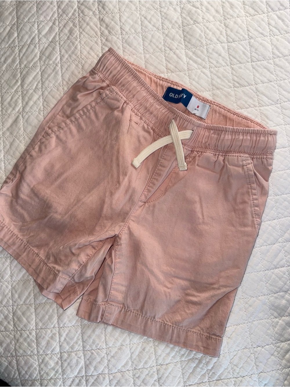 Old Navy Shorts Boy’s 6-7 Small Light Pink Chino’s Preppy Beach Vacation